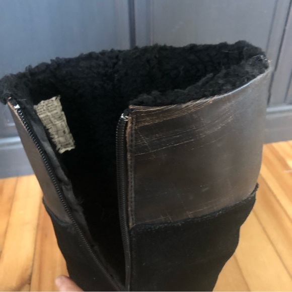 Panjar Black Leather Winter Riding Boots Size 9-9.5 - Picture 14 of 16